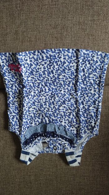 Débardeur bleu et blanc Catimini