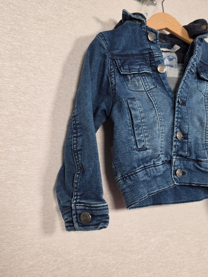 Veste en jean avec capuche orchestra 3 ans 98 cm - photo numéro 2