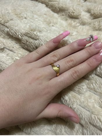 Bague en plaque or
