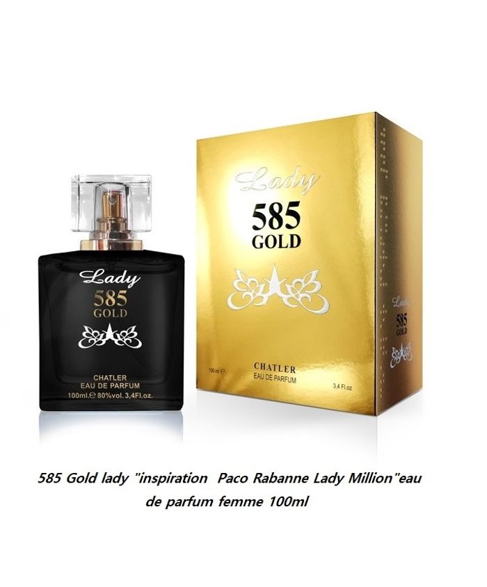 585 Gold lady "inspi Paco Rabanne Lady Million "eau de parfum femme 100ml - photo numéro 2
