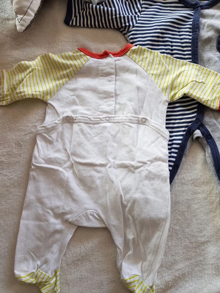 Lot de 3 pyjamas légers bébé garçon 1 mois - photo numéro 3