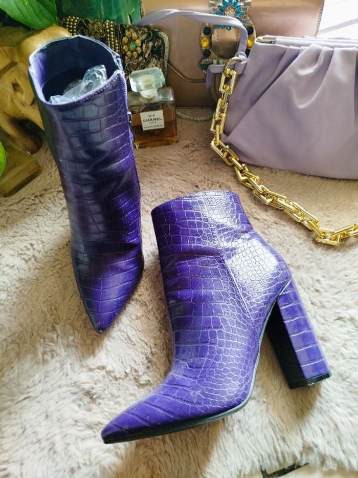 Bottines violette Diamantique