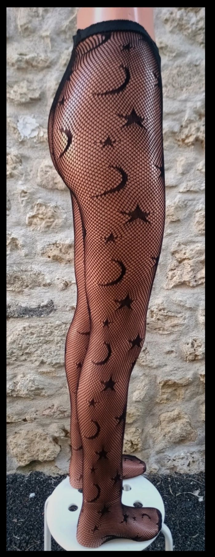Collant résille motif fantaisie - photo numéro 4