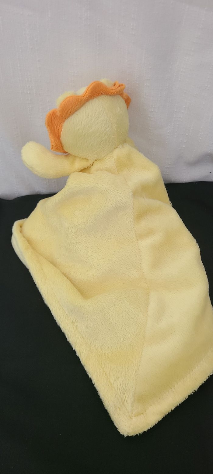 Doudou plat  lion jaune orange King bear - photo numéro 4