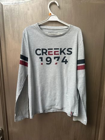 T-shirt Creeks 12 ans gris
