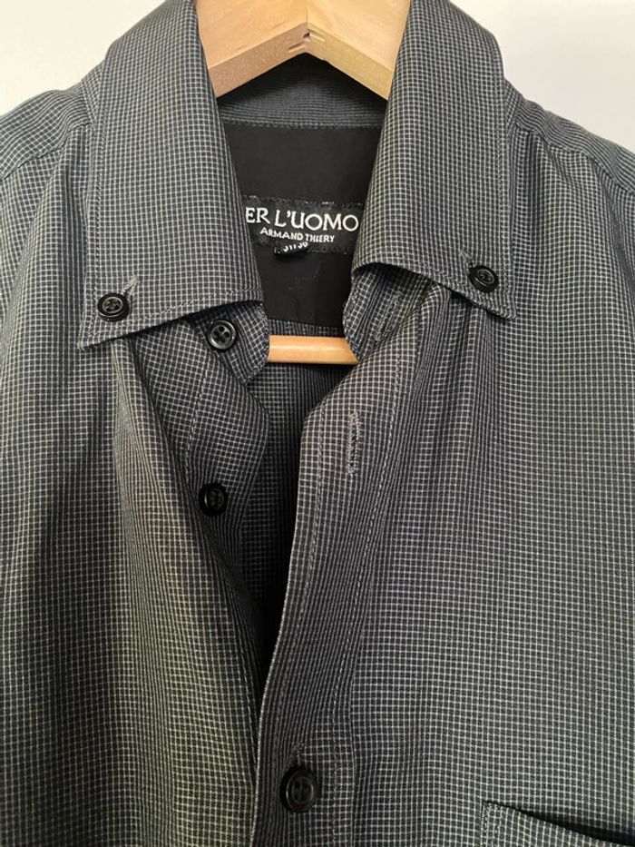 Chemise noir Armand Thierry Per l’Uomo taille 37 38 M - photo numéro 2