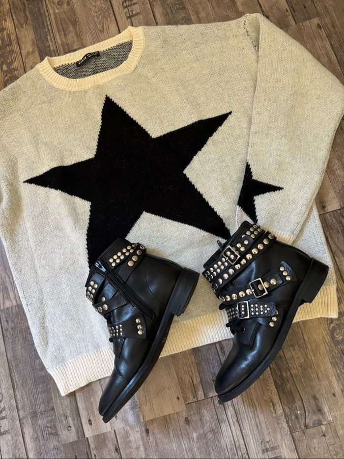 Bottines cloutées argentées Eden Shoes pointure 37 - photo numéro 10
