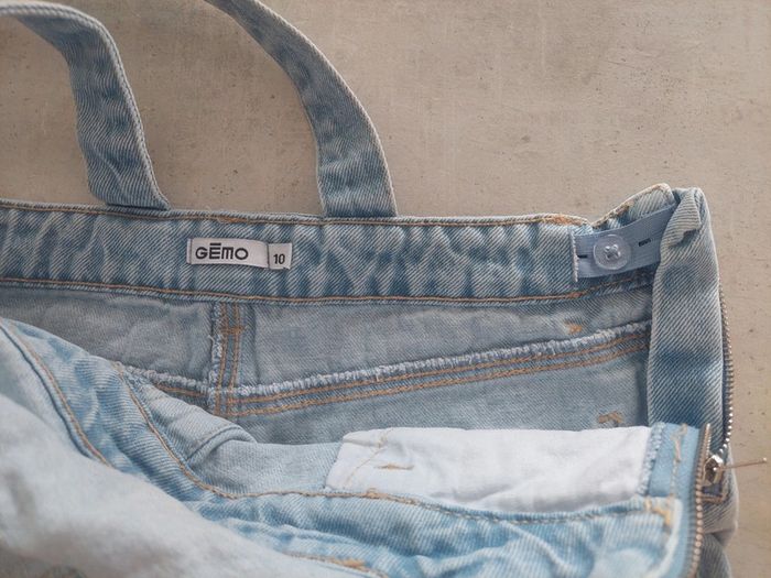 Salopette short en jean - photo numéro 3