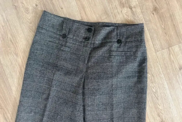 Sym pantalon gris, femme, taille 42 en laine - photo numéro 4