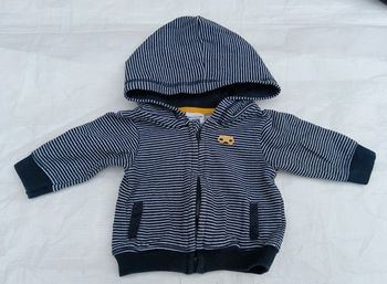 Sweat zippé à capuche 3 mois Tape à l'oeil