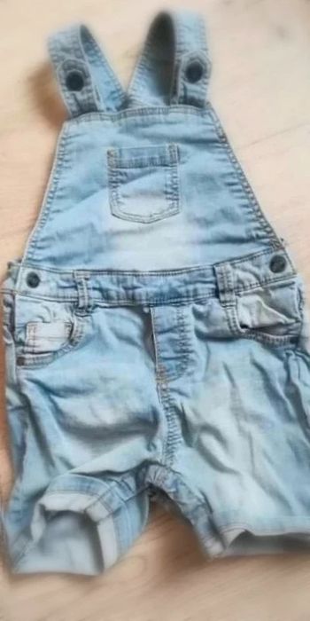 Salopette courte en  jean