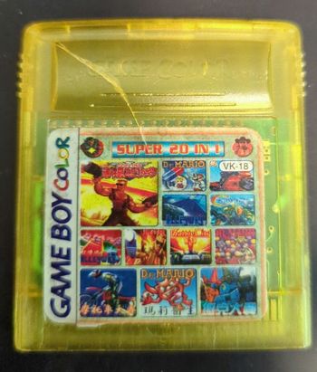 Jeu Game Boy color super 20 en 1 Nintendo gbc avec Mario entre autres