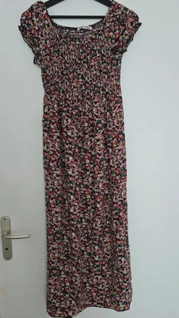 Robe longue fleurie