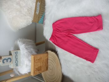 Jolie legging calecon rose bébé fille 3 mois 60cm
