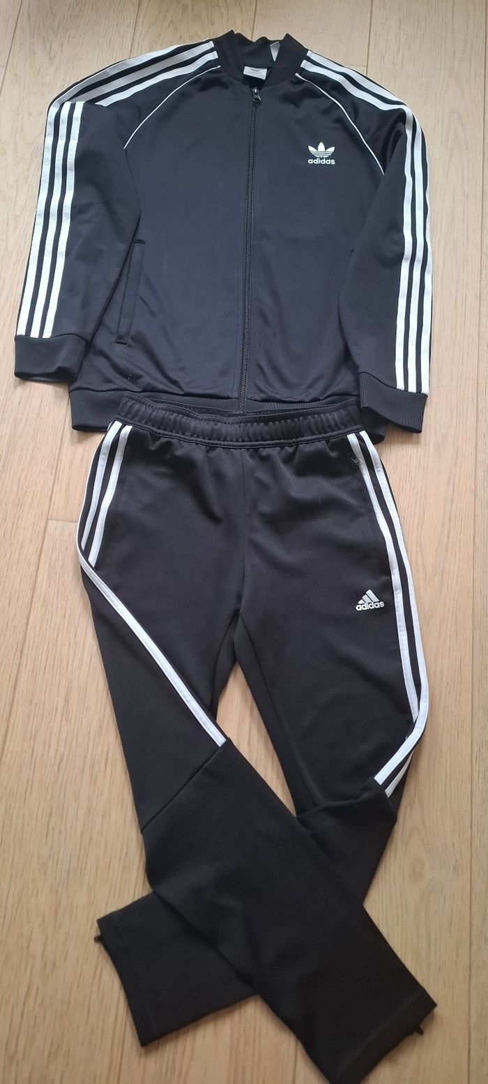 Lot Adidas noir bandes blanches - photo numéro 2