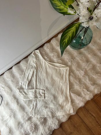 T-shirt asymétrique blanc