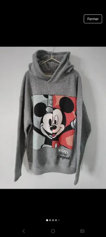 Sweat à capuche unisexe Mickey