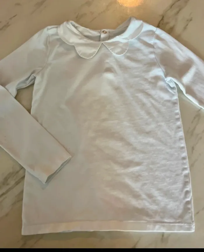 Tee-shirts Jacadi col festonné 8 ans