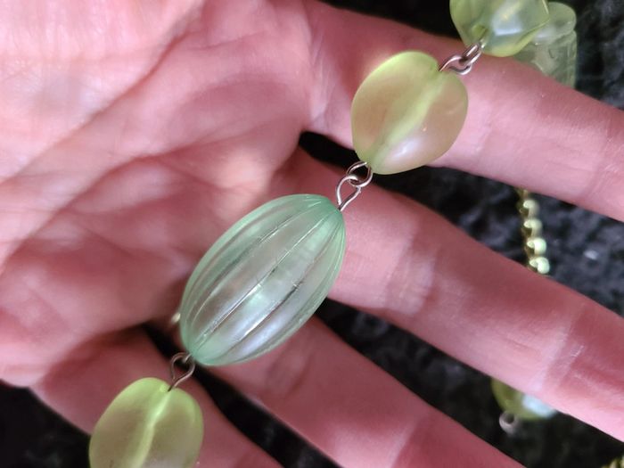 Collier sautoir vert occasion - photo numéro 8