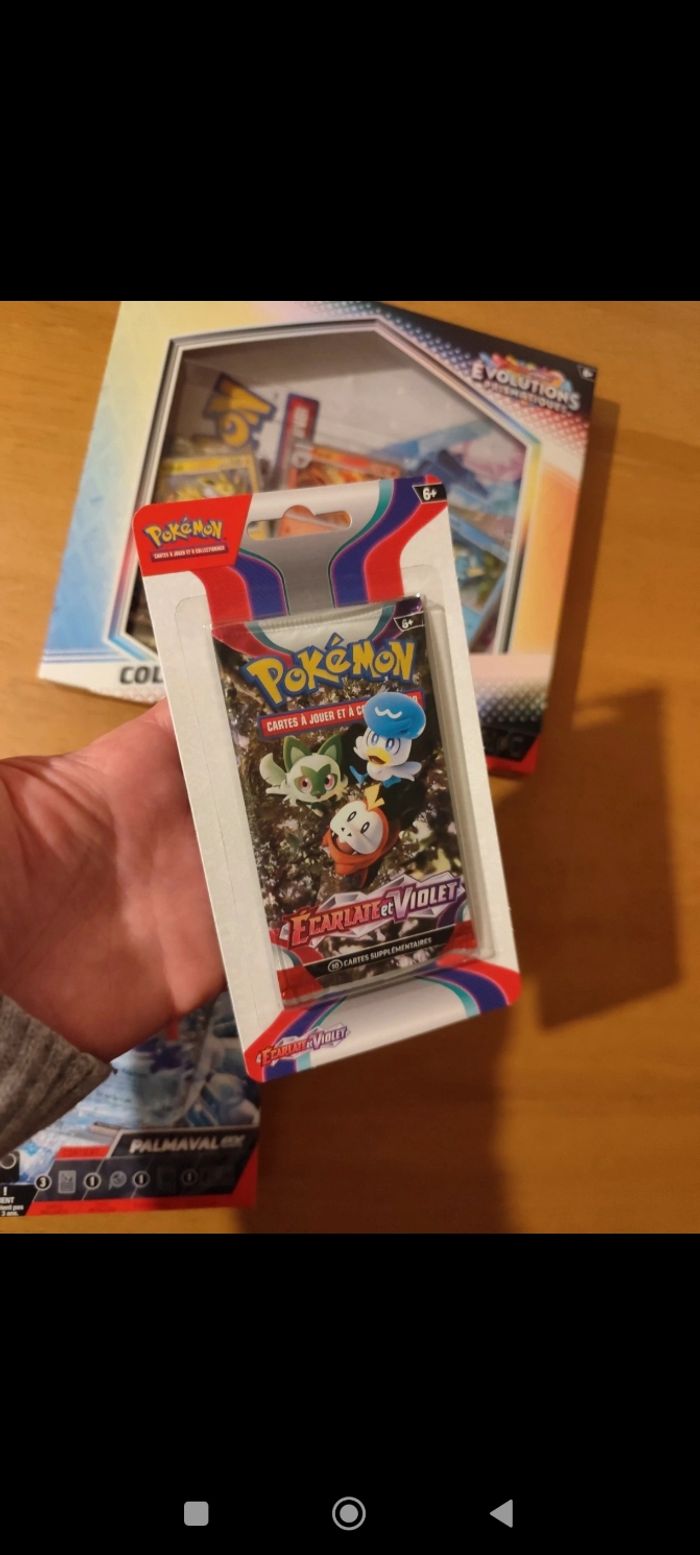 Lot Items cartes Pokémon poster évolutions Prismatiques EV8.5 booster EV1 starters deck amphinobi - photo numéro 6