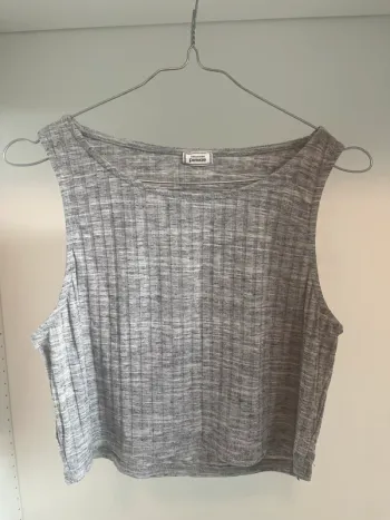 Débardeur gris côtelé Pimkie, Taille L