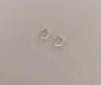 Paire de fermoirs boucles d'oreilles en plastique