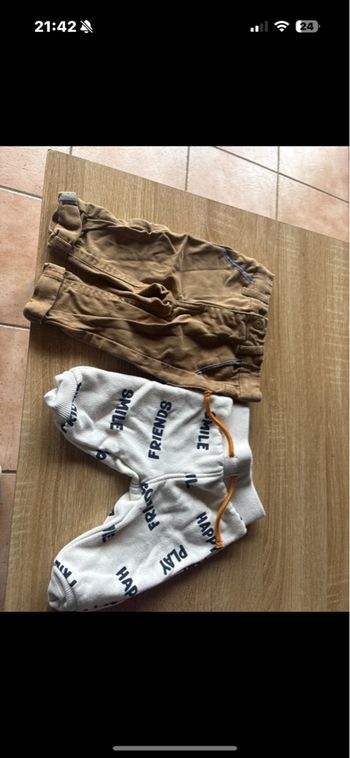Lot de 2 bas bébé garçon 