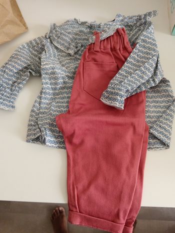 Ensemble blouse et pantalon 