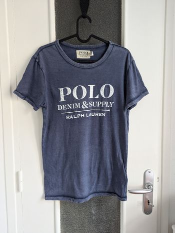 Tshirt polo ralph lauren bleu en coton taille xs