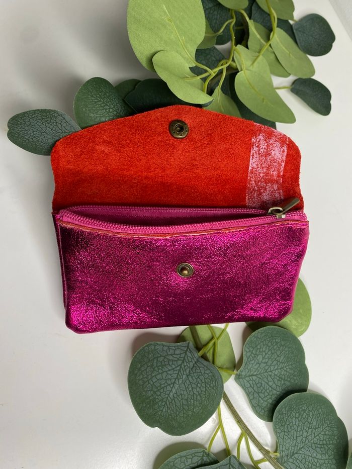 Pochette à paillettes rose fuchsia - photo numéro 4