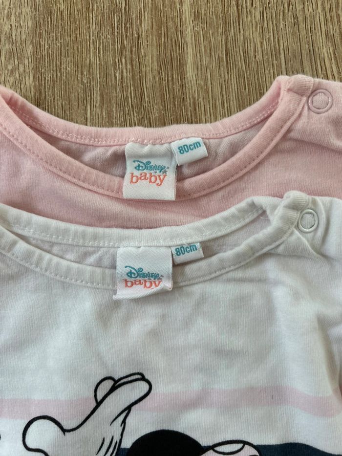 2 t-shirts bébé fille - photo numéro 2