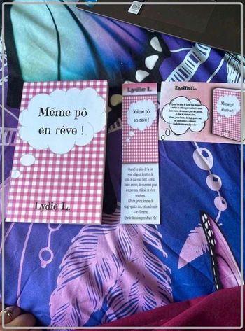 Meme  pô  en reve,  lydie lefevre avec  marque  page  et  dedicace