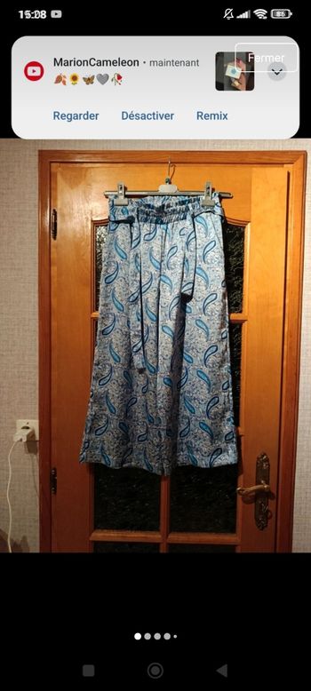 Pantalon fluide jambes larges 