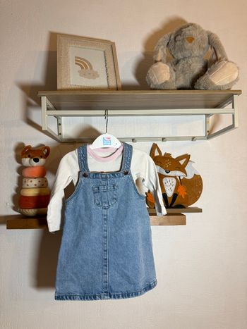 Robe en jeans bébé fille • 6 mois 