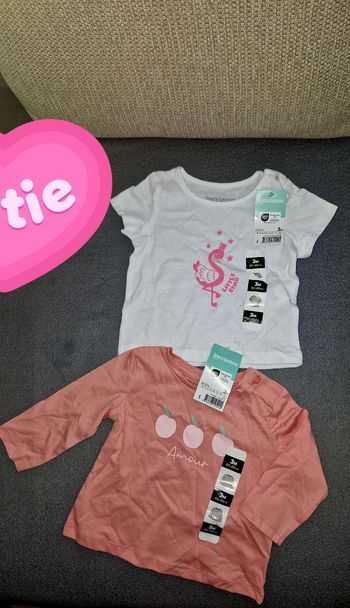 Lots 2 pull et t-shirt bébé fille 🎀