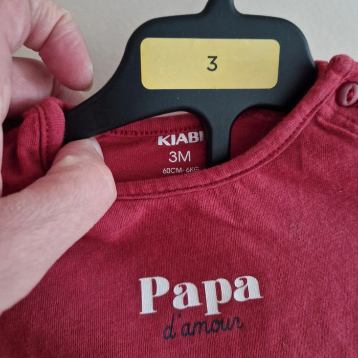 3 mois ensemble papa d amour kiabi - photo numéro 3