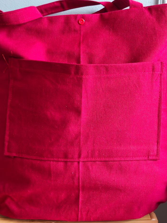 Tote bag Femme Rose en Simili Cuir." - photo numéro 3