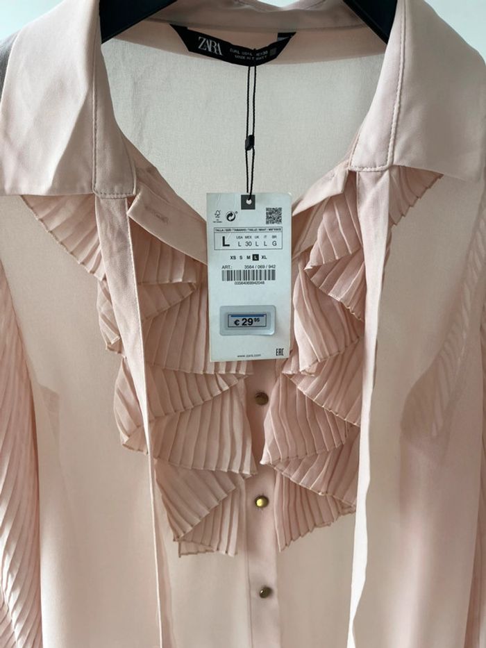 Chemise rose Zara neuve - photo numéro 2