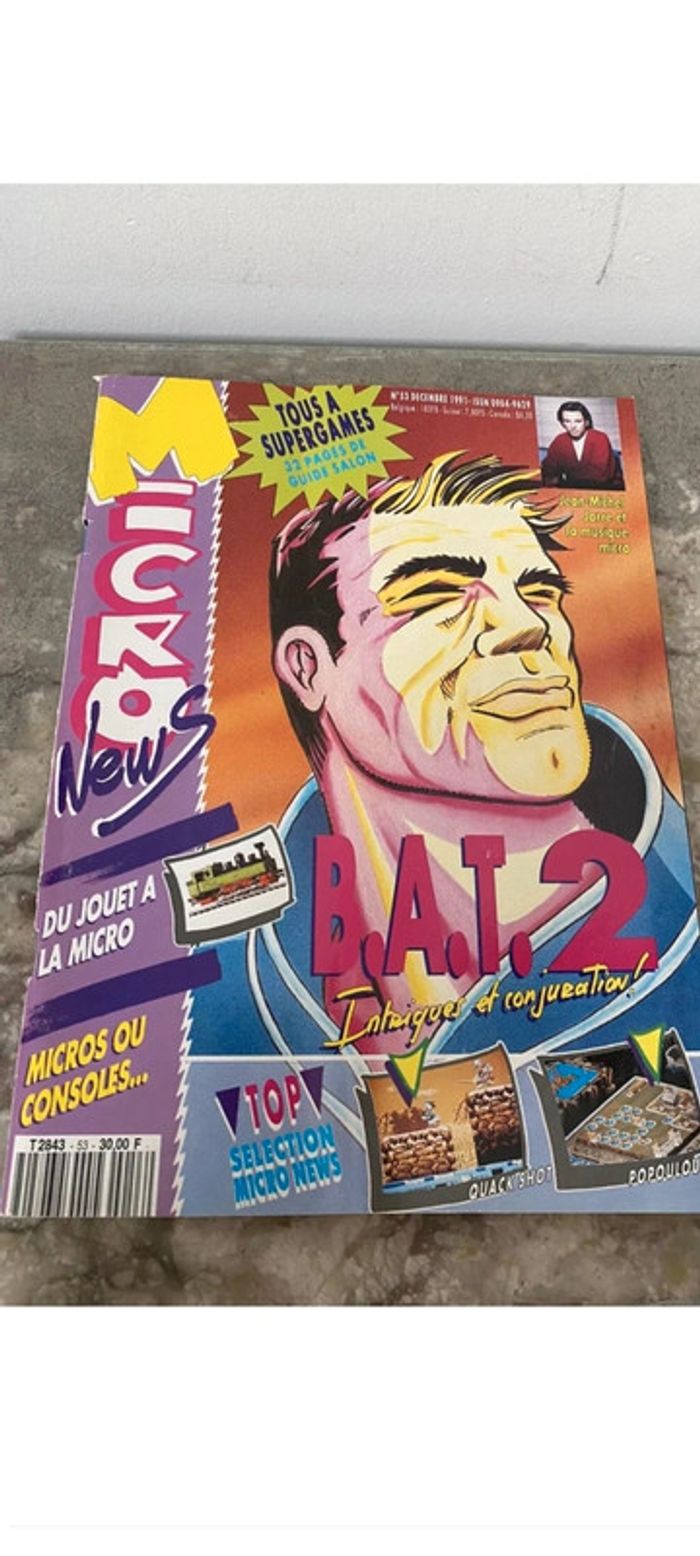 Magazine micro news numéro 53 décembre 1991 manque couverture
