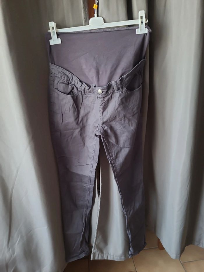 Pantalon grossesse gris T 40 - photo numéro 2