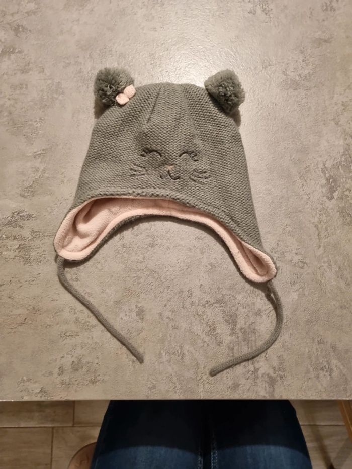 Bonnet bébé intérieur polaire