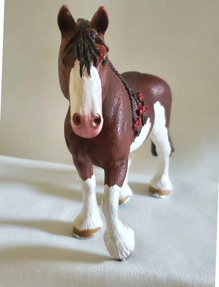 Figurine Schleich - Jument Clydesdale 13809 - photo numéro 3
