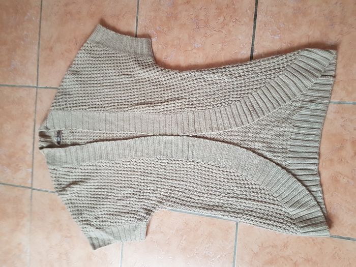 Long gilet été femme 46-18 beige Grain de Malice - photo numéro 1