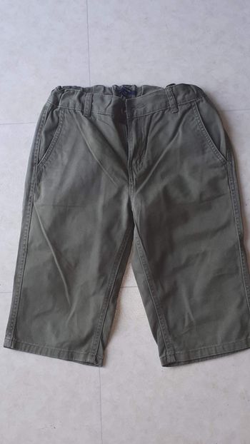 Bermuda garçon toile kaki 12 ans