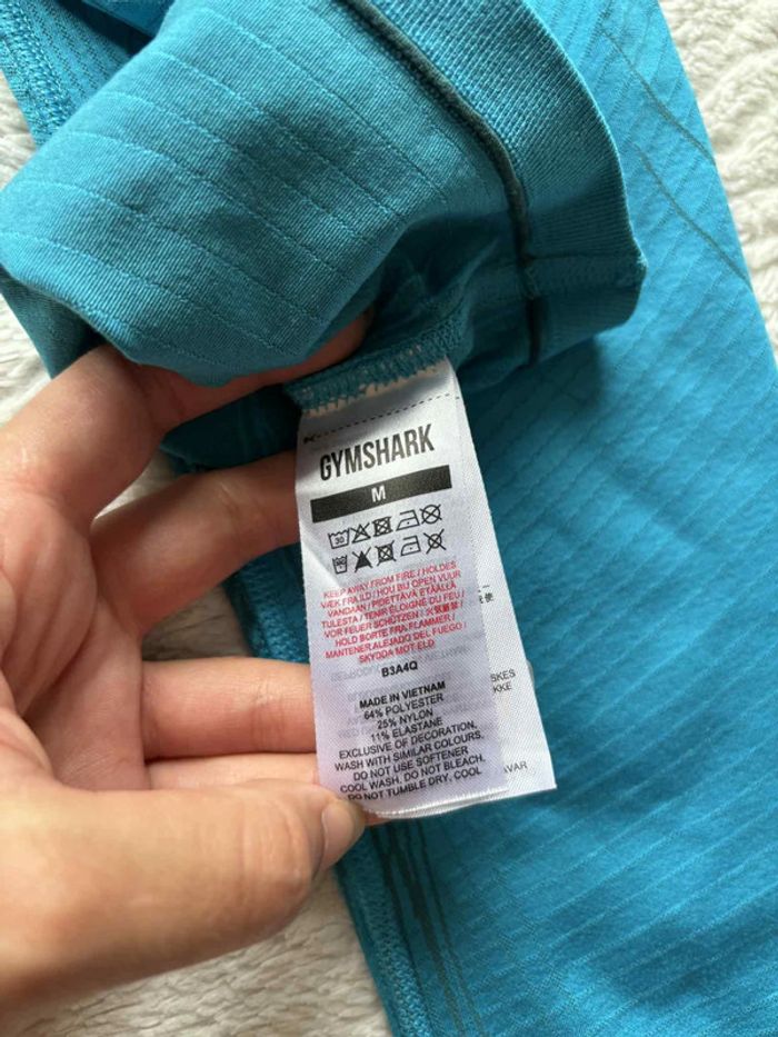 Ensemble Gymshark Apex Seamless Femme Bleu – Brassière L + Legging M – Comme Neuf – Valeur 102€ - photo numéro 11