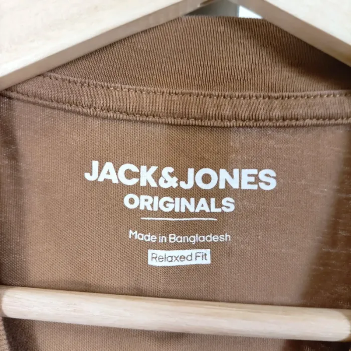 T-shirt marron logo Jack and Jones Relaxed Fit – Taille M A1035 - photo numéro 5
