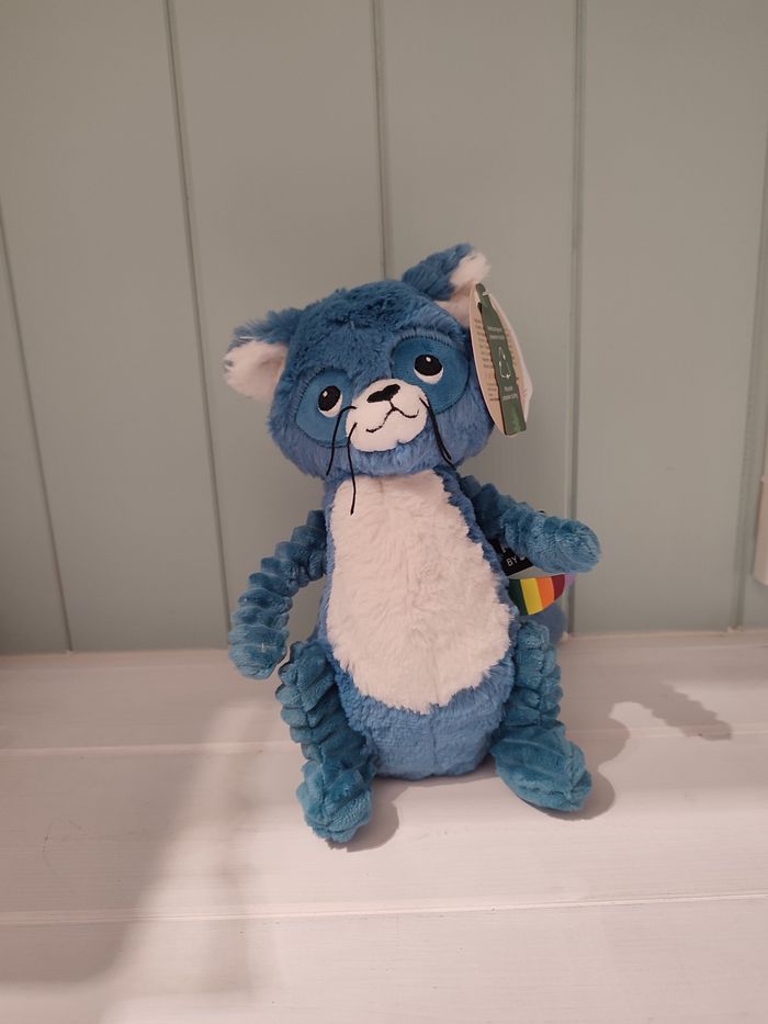 Déglingos Ptipotos raton laveur bleu