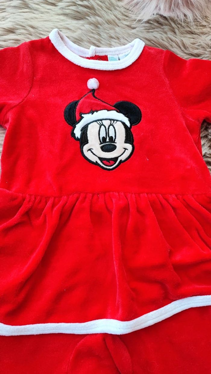 Pyjama chaud noël Minnie 9 mois - photo numéro 3