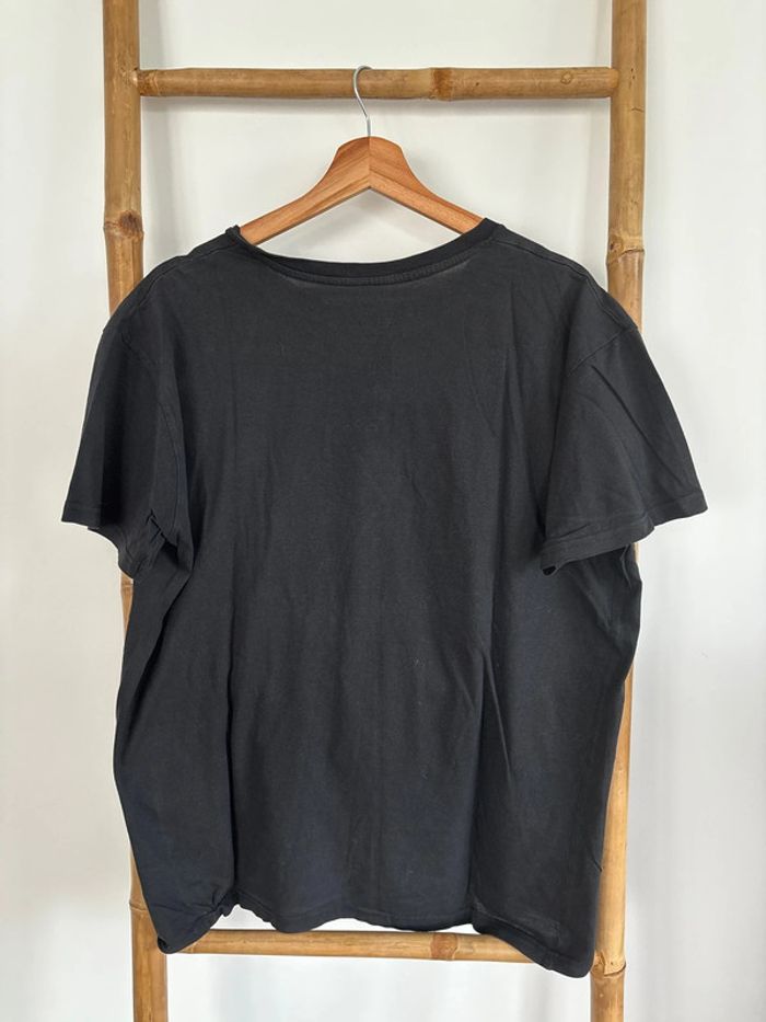 t-shirt noir 100% coton basic col rond taille L - photo numéro 5