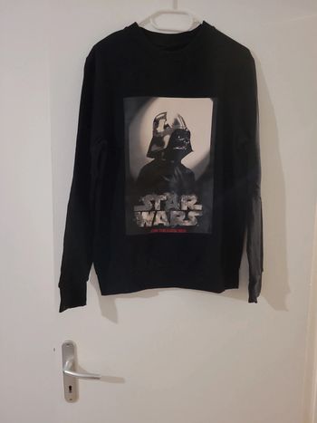 Sweat homme col rond noir star wars Taille L TBE